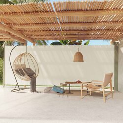 vidaXL Uvlačiva bočna tenda za terasu 200 x 600 cm krem Cijene