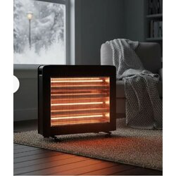 Rosberg Grelec halogenski 1200W - 2400W, varnostno stikalo, črne barve, (5000089618) Cene