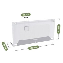 Tulano Cover 44 zaštitna ograda za krevet 140cm, belo-siva ( 8431 ) Cene