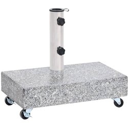 vidaXL Postolje za suncobran svjetlosivo 45 x 25 x 8 3 cm granitno Cijene