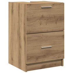 vidaXL ormar za lavabo hrast 40x37x59 cm konstruirano drvo Cijene