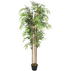 vidaXL Umetno bambusovo drevo 730 listov 120 cm zeleno Cene