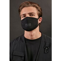 Urban Classics Accessoires Urban Classics Cotton Face Mask, 2 packs, black Cene