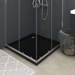 vidaXL Kvadratna ABS tuš kad črna 80x80 cm Cene