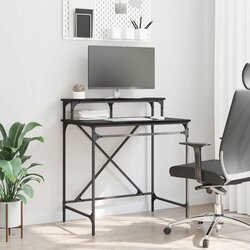 vidaXL Stol Crni hrast 80 x 50 x 90 cm Konstruirano drvo Cijene