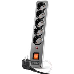 Acar kabl produžni sa prenaponskom zaštitom ACAR X5 Pro 1.5m Schuko - Black Cene