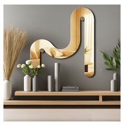 WALLXPERT dekorativno ogledalo Ozgl509 gold Cene
