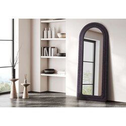 Hanah home podno ogledalo doga, 65 cm x 170 cm, crno Cene
