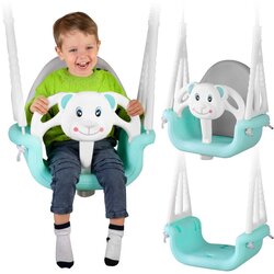 Ricokids ljuljačka s medvjedićom 3 u 1, tirkizna Cene