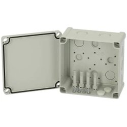 Fibox Enclosure, PC Grey cover 5824023 univerzalno kućište 130 x 130 x 75 polikarbonat svijetlosiva (RAL 7035) 1 St. Cene