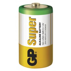 Gp Alkalna baterija SUPER, R20-D, 1,5 V (2 kosa) Cene