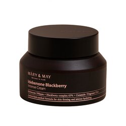 MARY & MAY Idebenone + Blackberry Complex Intensive Total Care Cream posvetlitvena vlažilna krema proti gubam 70 g Cene