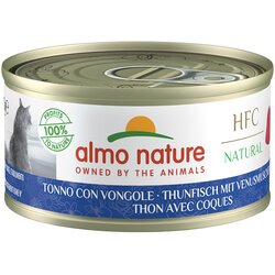 Almo Nature 70g Varčno pakiranje Almo Nature 24 x 70 g - HFC Natural tuna s školjkami (trda ladinka) Cene