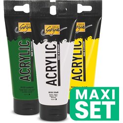 Solo Goya set akrilnih boja 3x100 ml - Mix Your Green Cene