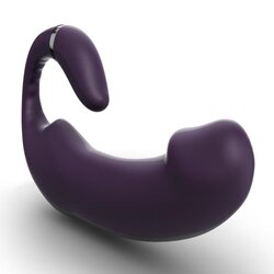 Tracy's Dog C Shape Double-Ended Dildo Vibrator Purple Cene
