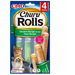 Inaba churu rolls za mačke - piletina i tuna 4x10g Cene