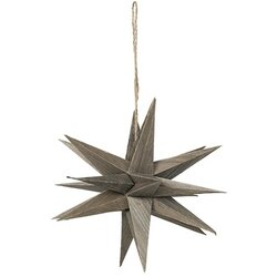 Broste Copenhagen DECO ETOILE 'VENUS' BOIS Siva Cijene