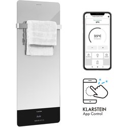 Klarstein hot spot crystal reflect smart, infrardeč grelnik, 850 w, aplikacija, časovnik, ogledalo Cene