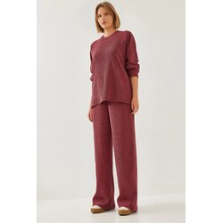 Bianco Lucci Ženski komplet džemper i pantalone 36385 60251970, Bordo Cene