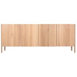 Gazzda Komoda od punog hrasta u prirodnoj boji 220x85x42 cm Dvor – Cene
