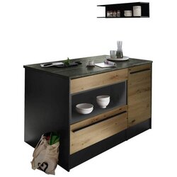 Modern Living kuhinjski otok jazz, antracit, barva hrasta Cene