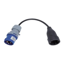 Famatel adapter, industrijski utikač / schuko utičnica, IP40, 25cm - 13000 Cene