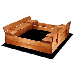 springos Leseni peskovnik za otroke Pokrivalo 2 klopi 94 x 98 cm impregnirano, (21635728) Cene