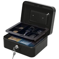  Kutija za novac SAFEMONEY, 2 ključa, Crni Cijene