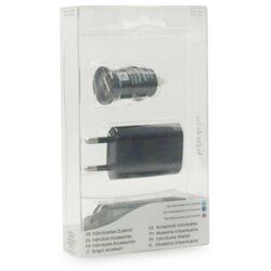 KONKIS 3v1 microusb combo (hišni in avtopolnilec + podatkovni kabel) črn Cene