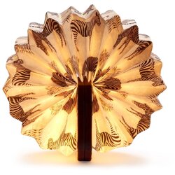 Gingko Temno rjava namizna svetilka z možnostjo zatemnitve (višina 3,5 cm) Velvet Accordion - Gingko Cene