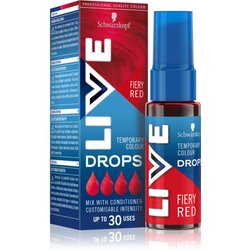Schwarzkopf LIVE Drops sjenilo u boji - perivo nijansa Fiery Red 30 ml Cijene
