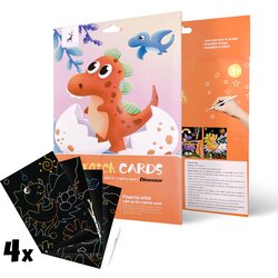  Čarobne slike za praskanje za otroke - Small dinosaur - 4 kosi (Slika za) Cene