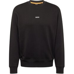 BOSS Orange Sweater majica 'We Small' crna / bijela Cene