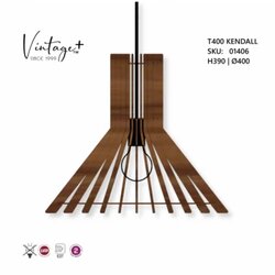 Vintage kendall T400 visilica 1*E27 (o 400 mm, h-390 mm) - SKU01406 Cene