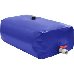 vidaXL Rezervoar za vodo s pipo zložljiv 1500 L PVC Cene