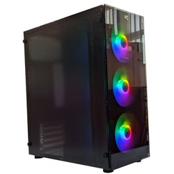 EZ-Cool KUĆIŠTE GNC GAMING ND-570 BEZ NAPAJANJA, prozirna stranica, 3x120mm RGB ventilator Cene