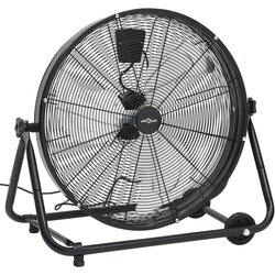 vidaXL Industrijski ventilator s bubnjem 60 cm 180 W crni Cijene