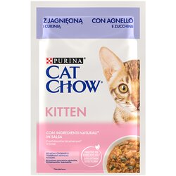 Cat Chow Ekonomično pakiranje 52 x 85 g – Kitten janjetina i tikvica Cene
