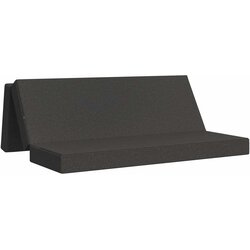 vidaXL Zložljiv kavč postelja 200 x 67 x 45 cm Temno siva, (5000295299) Cene