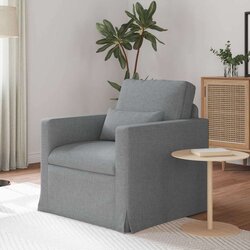 SOFA Svijetlo siva 78 x 78 x 80 cm Metal Cene