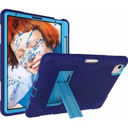 NIKCORP Ovitek za iPad Pro 12.9 (2021/2020/2018), robustna zaščita s stojalom in prostorom za pisalo, silikonski, moder, odporen na udarce, (5000139100) Cene