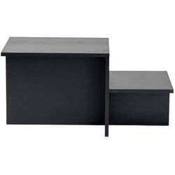 Hanah home Klub sto Harmony, 80x40x40cm, Crni Cijene