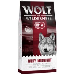 Wolf of Wilderness "Ruby Midnight" - govedina in zajec Varčno pakiranje: 2 x 12 kg Cene