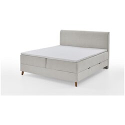 Meise Möbel Bež boxspring krevet s prostorom za odlaganje 180x200 cm Memphis - Cene