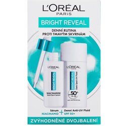 L´Oréal Paris Bright Reveal Dark Spot UV Fluid Set dnevni fluid za lice Bright Reveal Dark Spot UV Fluid SPF50 50 ml + serum za lice Bright Reveal Niacinamide Dark Spot Serum 30 ml za ženske Cijene