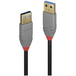 Lindy USB kabel USB 3.2 gen. 1 (USB 3.0) USB-A vtič\, USB-A vtič 2.00 m črna 36752, (20415752) Cene