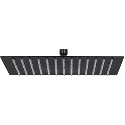 vidaXL Tuš glava nerjaveče jeklo 25x25 cm kvadratna črna Cene