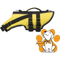 Trixie Life Vest for Dogs XL, 65cm, Žuti Prsluk Za Sigurno Plivanje Pasa Cene