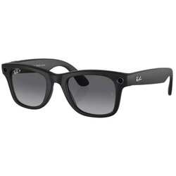 Ray Ban Meta Wayfarer (Gen 1) Matte Black, Polarized Gradient Graphite Large 155/53 RW4008 (601ST3-53) Cene