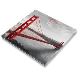 Beurer GS 215 San Francisco digitalna osobna vaga Opseg mjerenja (kg)=180 kg staklo, višebojna Cijene